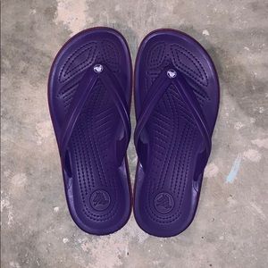 Semi new croc flip flops